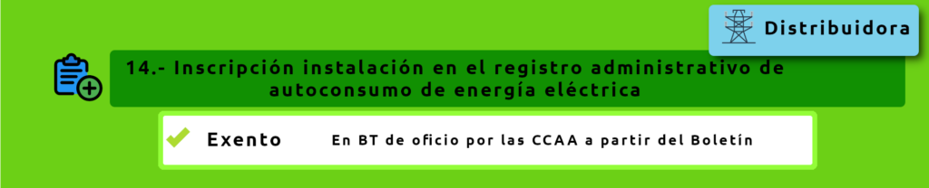 Paso 14 tramitación fotovoltaica autoconsumo hogar