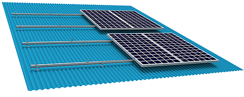 Estructura fotovoltaica coplanar